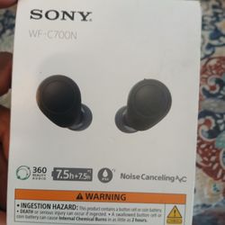 Sony WF-C700N Truly Wireless Noise Canceling In-Ear Headphones, Black