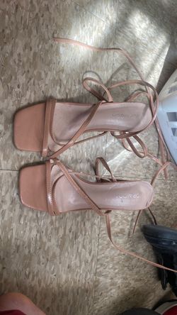 strappy wrap-around sandals, lace-up heels,