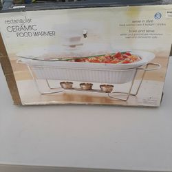 NEW Bake & Serve Food Warmer with Rectangular Casserole 