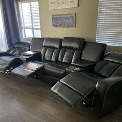 Power Motion Sectional Recliner Sofa Set 