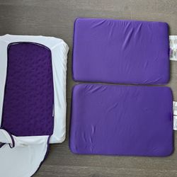 Purple Pillow Original Cooling Gel Flex Grid 24x16x3 with Height Boosters & Cover