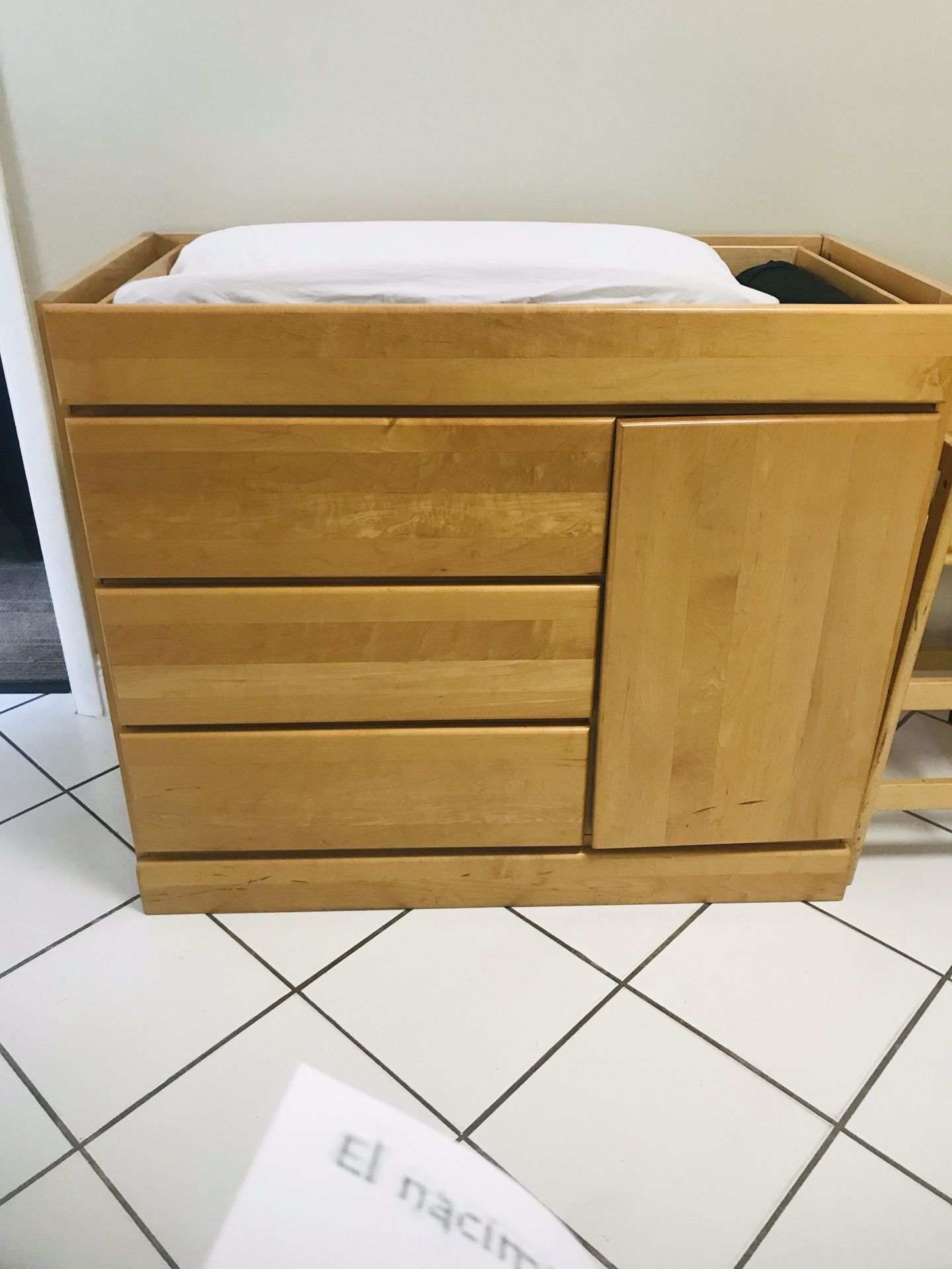 baby changing table