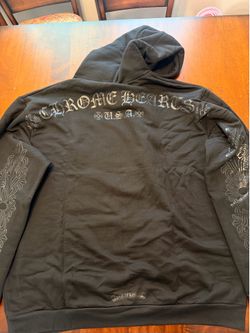 Chrome Hearts Black on Black Floral Hoodie XL