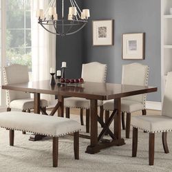 Dining Table + 4 Chairs and Bench