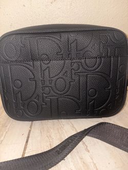 Embossed Leather Crossbody Bag