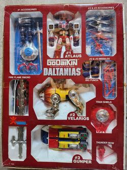 Vintage 1982 Bandai GoDaiKin Daltanias Robot w/ Box
