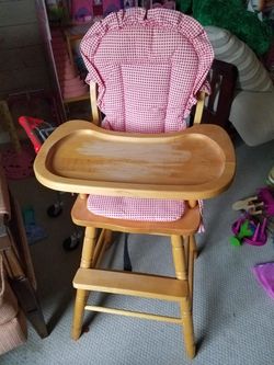 Antique high chair