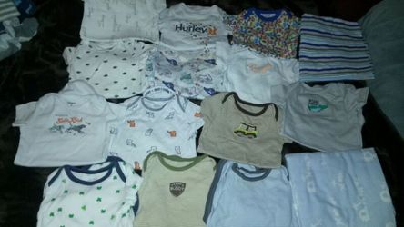 3 /6 mon onsies lot