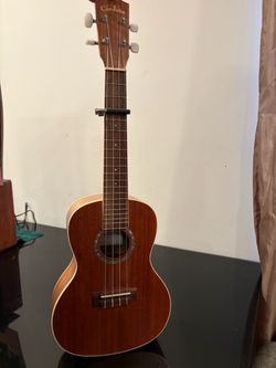 Ukulele with capo
