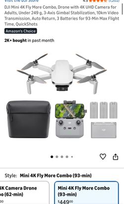 DJI Mini 4k Fly Combo