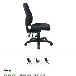 This looks like a simple black office task chair. Here's a quick description you can use (for selling or listing): Title: Black Adjustable Office Chai