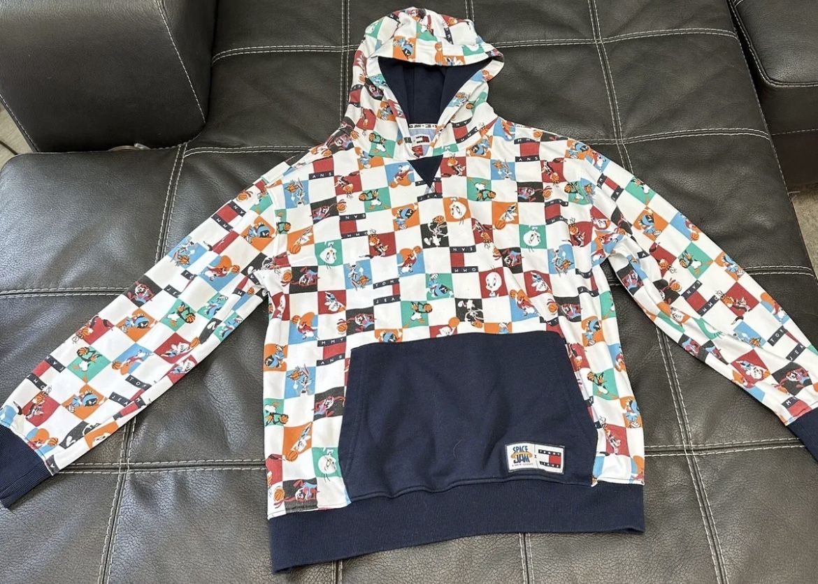 Tommy Hilfiger Space Jam A New Legacy X Looney Toones Denim Jacket XL (20)
