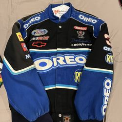 JH Design Men's Vintage Oreo Nascar Jacket Dale Earnhardt Jr Size Large