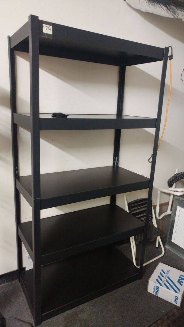 We Have 2 Left 72x37x18 Edsal Muscle Rack 5 Shelf Steel Shelving We Have 2 Left 72x37x18 Edsal Muscle Rack 5 Shelf Steel Shelving Unit Black