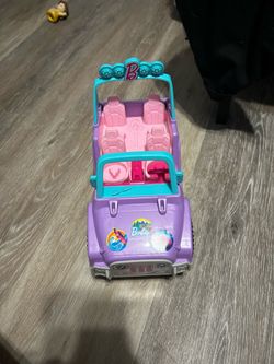 Little people beach car