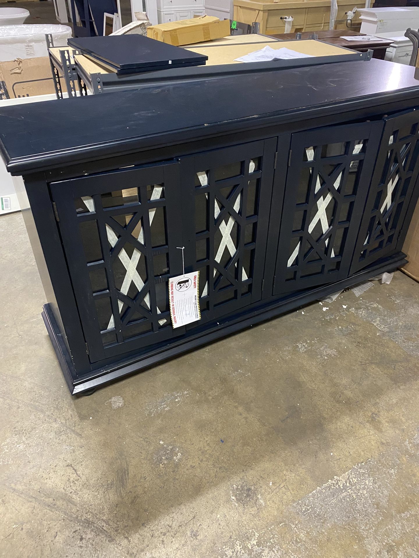 Elegant Blue Console Table