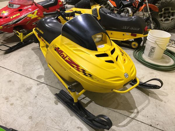 2002 ski-doo mini z 120 kids youth snowmoblie will trade