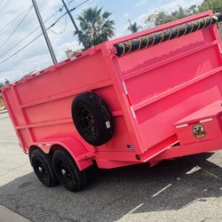 2025 Diamond Plate Dump Trailer 