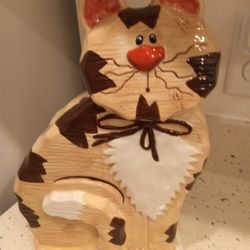 SUPER CUTE KITTY CAT COOKIE JAR 