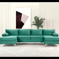Beautiful Green Sectional Sofa 