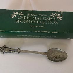 Charles Dickens Christmas Carol Spoon Collection Pewter Spoon