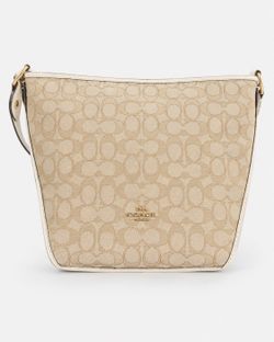 Coach Small Dufflette in Light Khaki Chalk