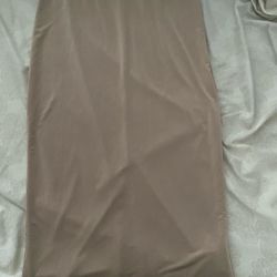 Pencil Skirt - Khaki, Tan Colored