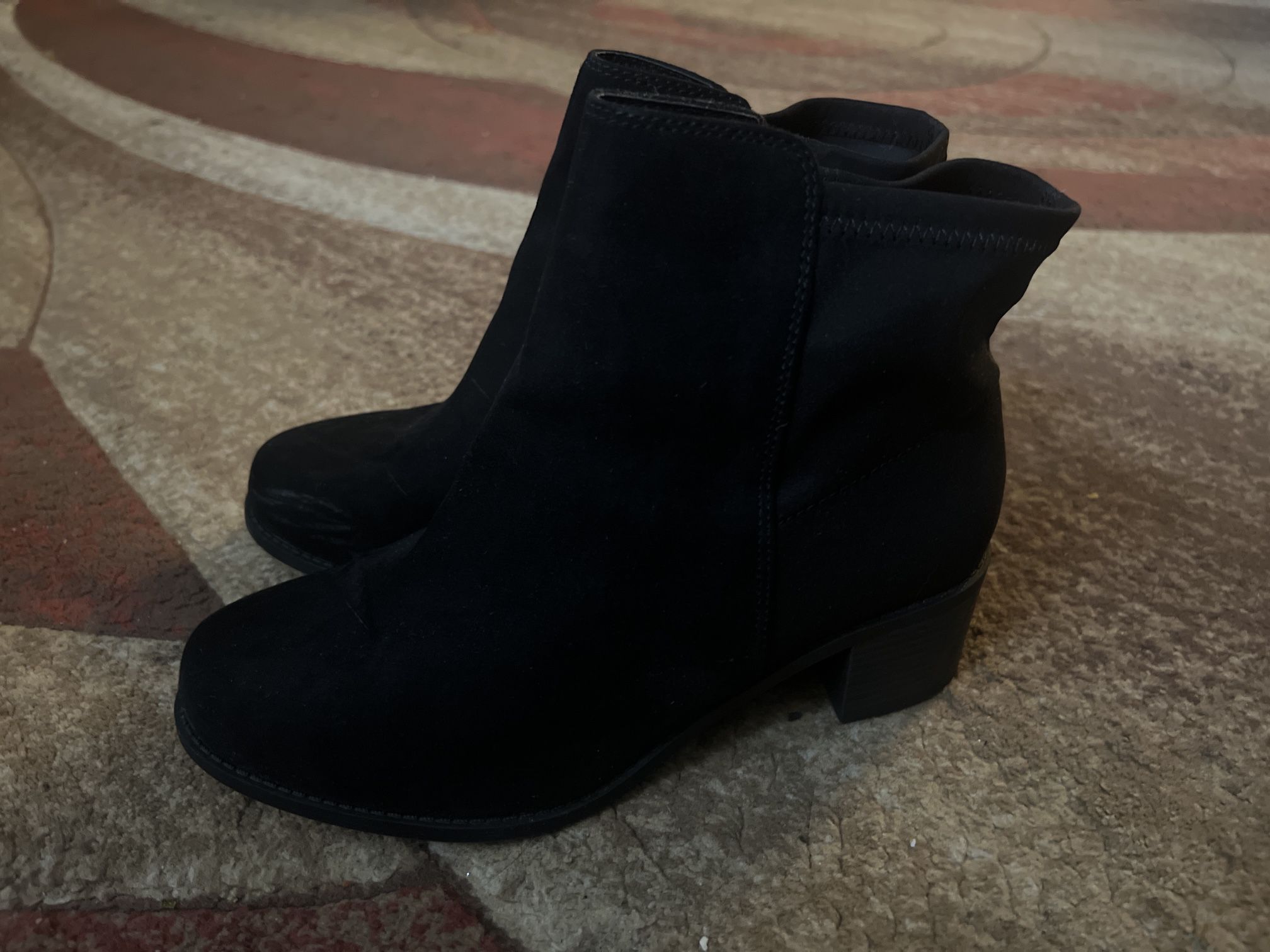 Suede booties (only worn twice to try but too big for me)