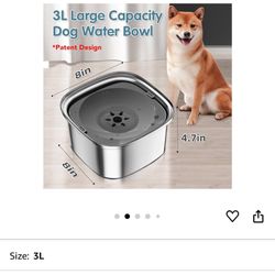 Dog Water Bowl 101oz Stainless Steel - 3L