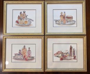 Set of 4 Framed Still Life Artwork