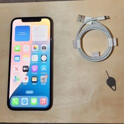 iPhone 12 black- 64GB - AT&T and Cricket 100% health- Works Perfect - Or best offer