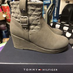 Grey Tommy Hilfiger Girls Boots 