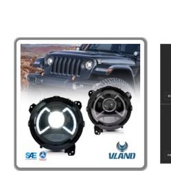 Headlights For Jeep Wrangler JL Fourth Generation & Gladiator 2018