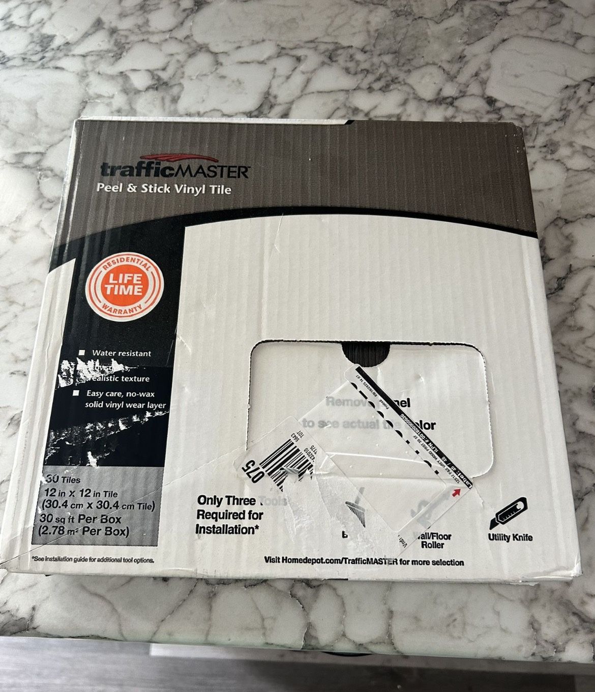 Brand New TrafficMaster Peel and Stick Vinyl Tile