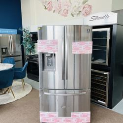 Samsung 27-cu ft French Door Refrigerator with Ice Maker (Fingerprint Resistant Stainless Steel) ENERGY STAR KY0R