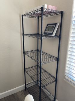 Metal shelf for pantry or kitchen hallway organizer $30