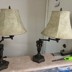 Lamp Table Swivel Pair