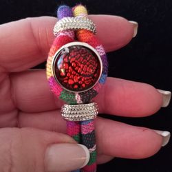 Southwestern Silver Plated Woven Bracelet