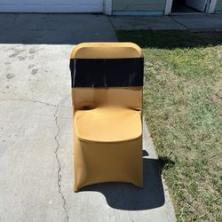 Gold Plastic Chair Covers