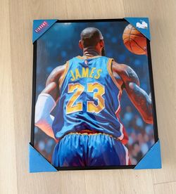 LeBron James Framed Wall Art 21x17