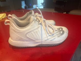New Balance 4040 Turf Baseball Shoes White Size 5 Men / 6.5 Women