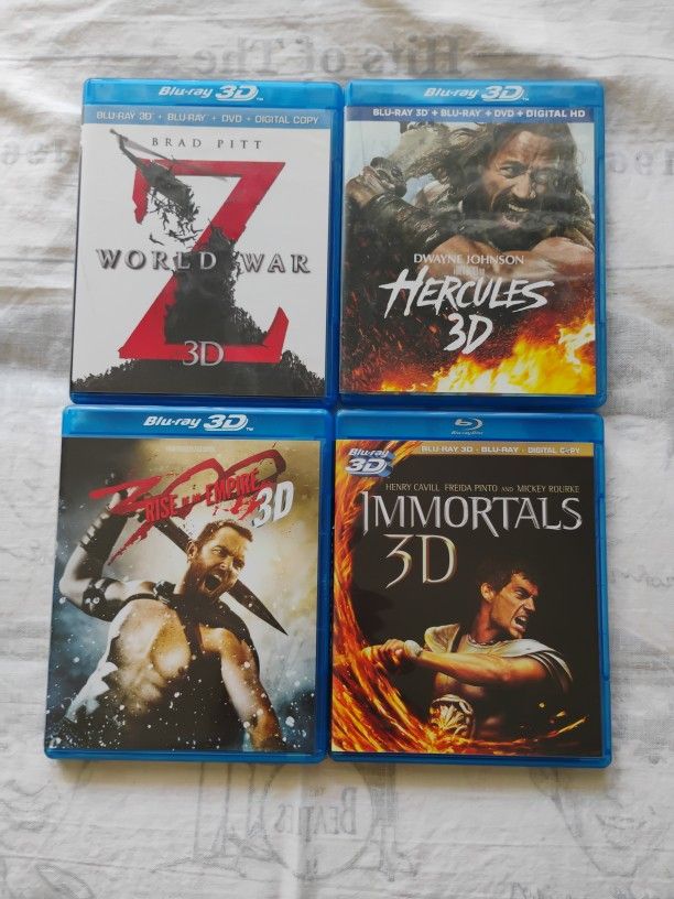 3D Movies in Blu-Ray Mint Condition