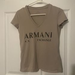 Armani Exchange Beige Tshirt Size XS