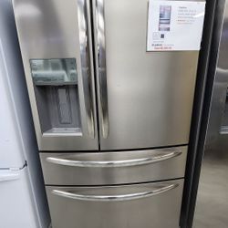 FRIGIDAIRE COUNTER DEPTH 4 DOOR REFRIGERATOR WITH 1YEAR WARRANTY/1AÑO DE GARANTIA POR ESCRITO 