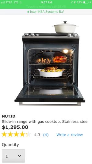 Brand New Stainless Steel Slide In Gas Range Ikea Whirlpool 5