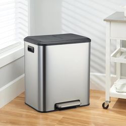 Kitchen Dual Trash Can, brand new