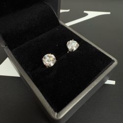 1 carat lab diamond earrings 
