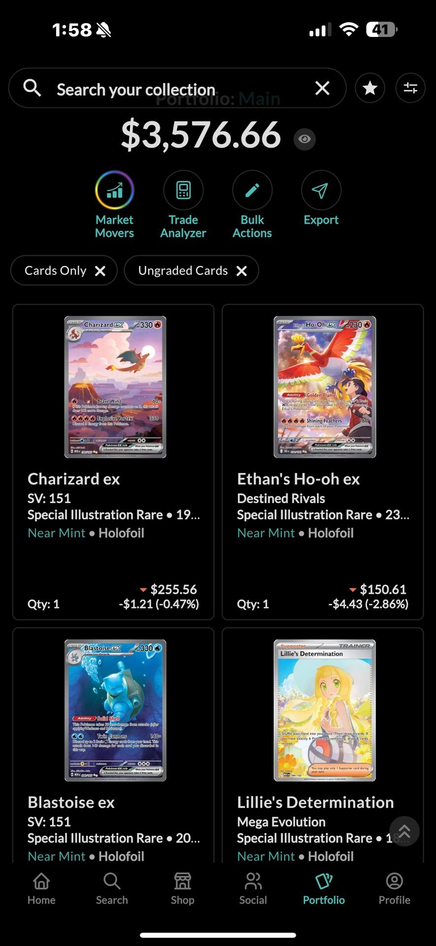 Selling Pokemon raw Collection