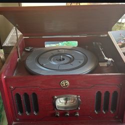 Antique, Radio And Record Player