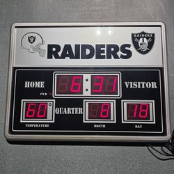 Raiders clock